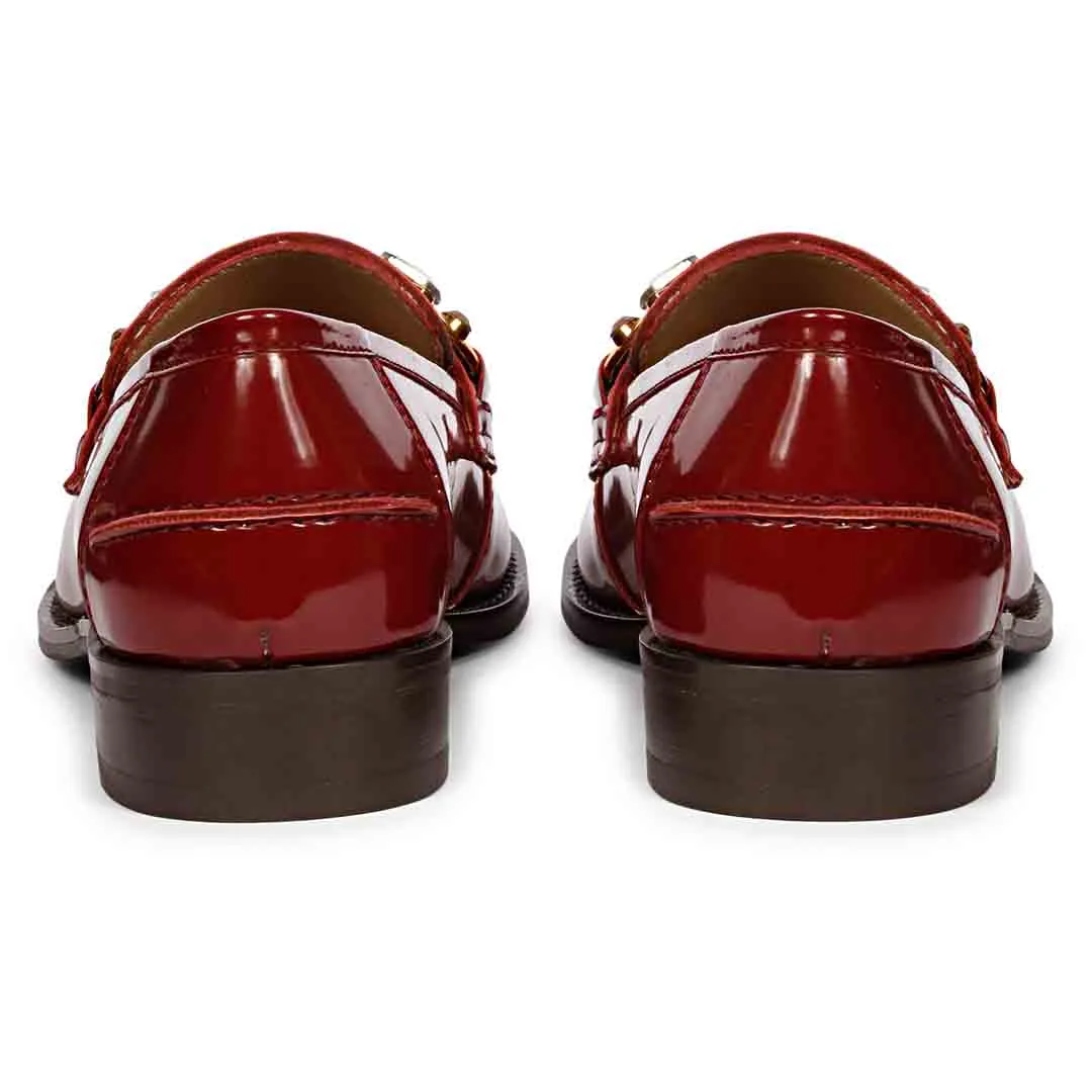 Saint Livia Cherry Handcrafted Moccasin