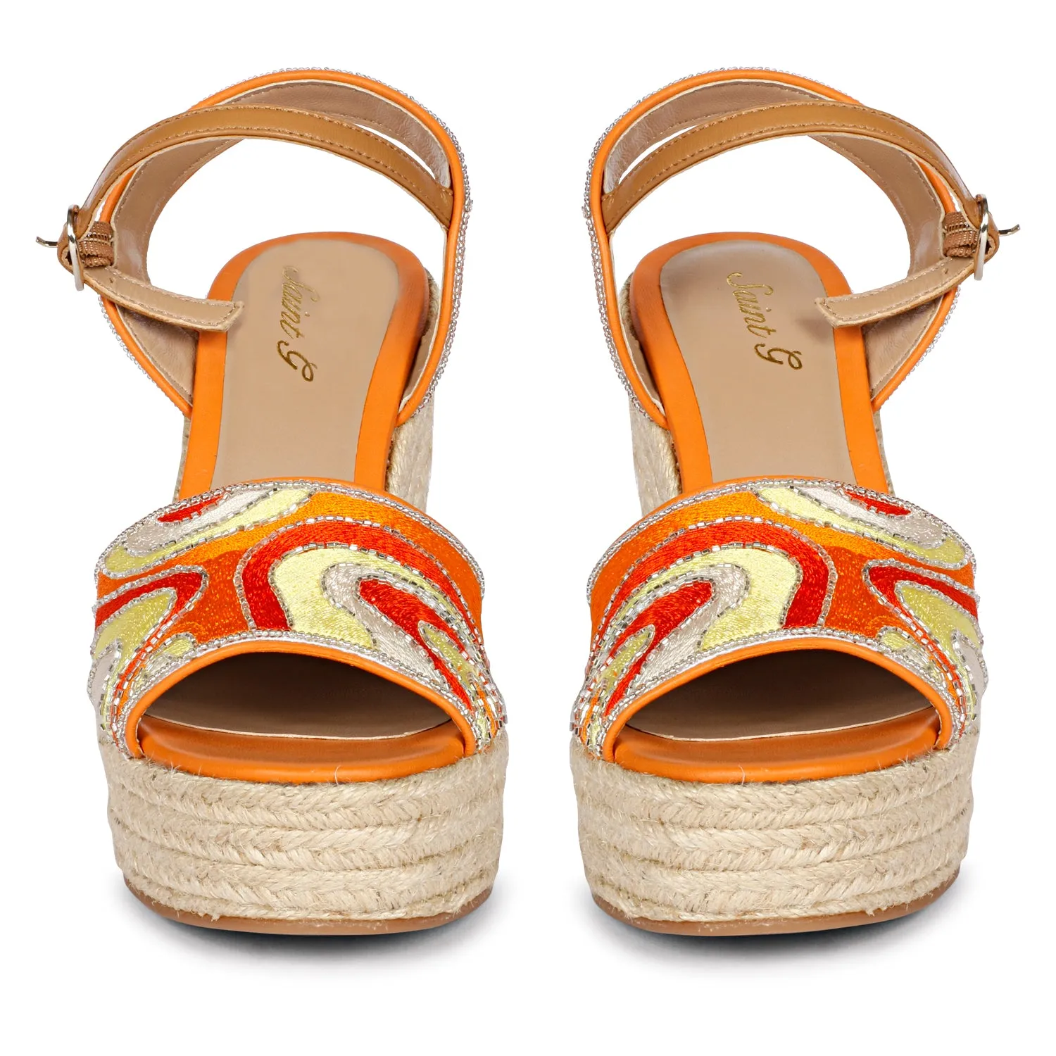 Saint Marcilia Multi Orange Wedges