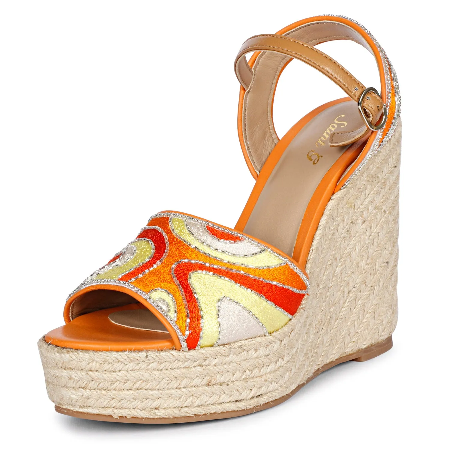 Saint Marcilia Multi Orange Wedges