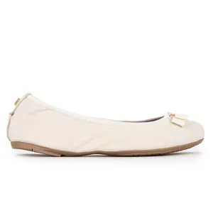 SHEA Ballet Flat Shoes - Ice White