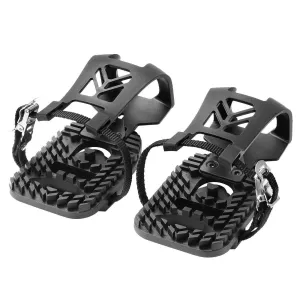 Spin Bike Pedal Compatible with Look Delta Clips - Ride with Sneakers