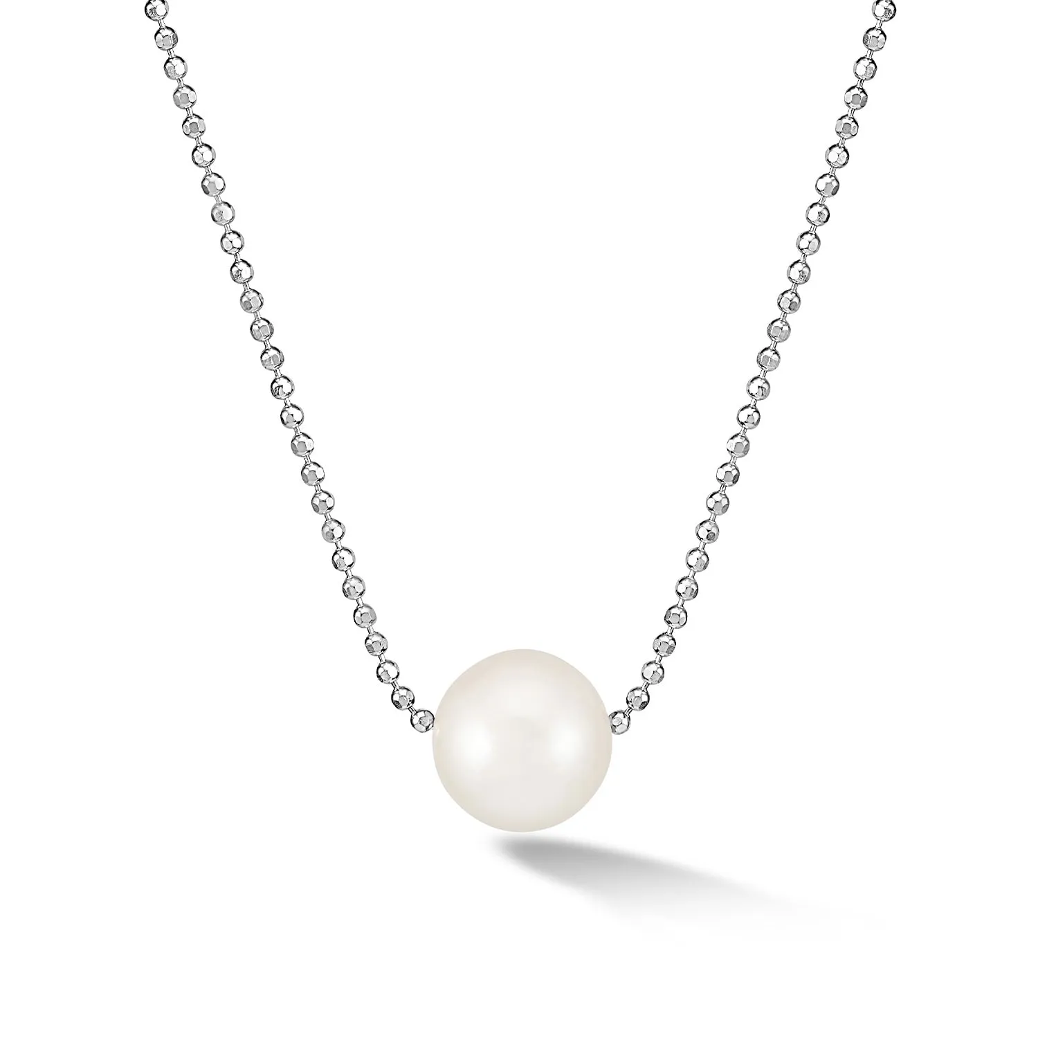 Timeless 12mm Single White Pearl Pendant