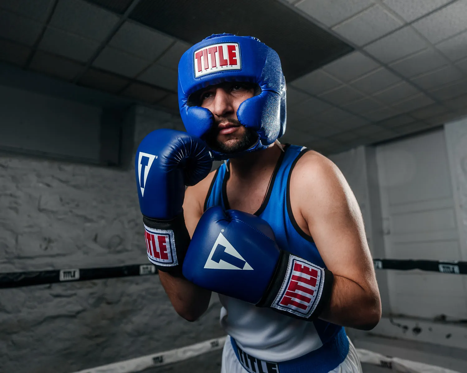 TITLE Classic USA Boxing Competition Headgear – With Cheeks