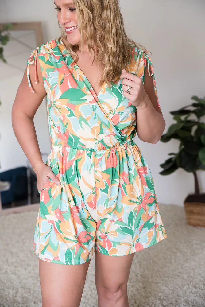 Tropical Waves Romper [Online Exclusive]