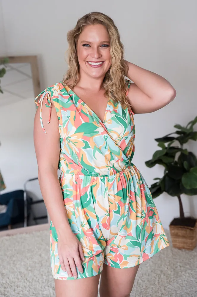 Tropical Waves Romper [Online Exclusive]