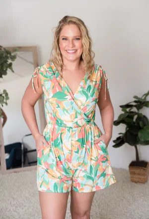 Tropical Waves Romper [Online Exclusive]